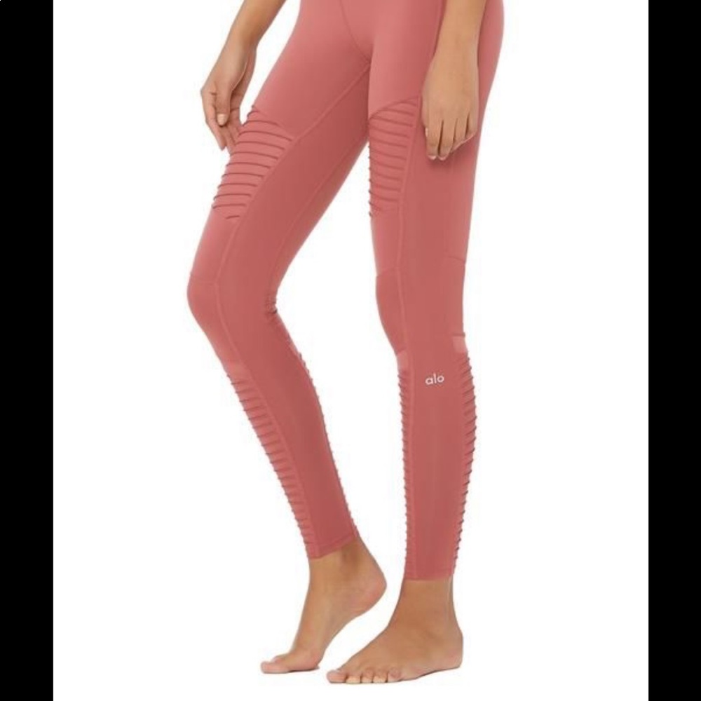 Alo Moro leggings rosewood glossy